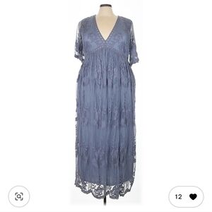 Rhea Thea Slate Blue Maxi Dress
